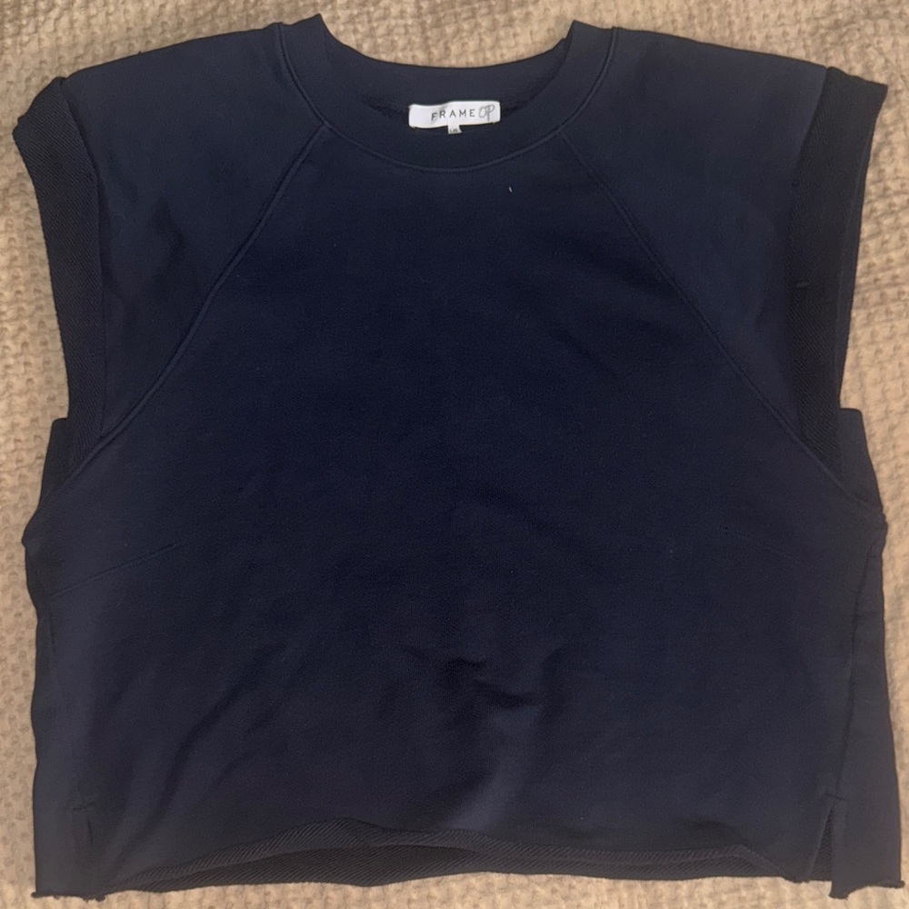 Frame Denim Dark Blue Muscle Tee